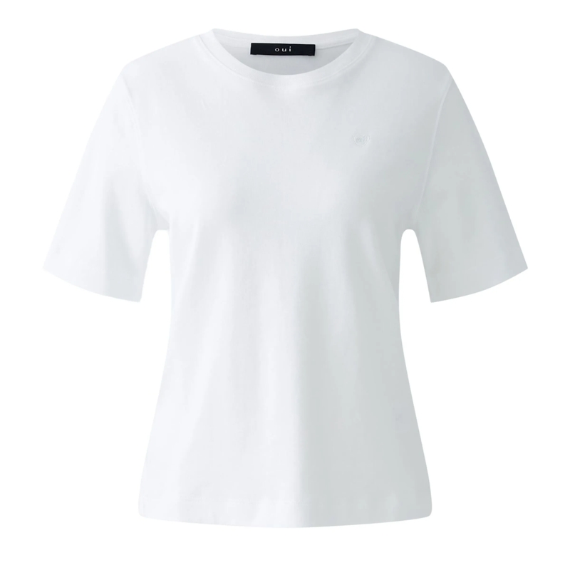 Oui T-Shirt T-Shirt SVEHA weiss