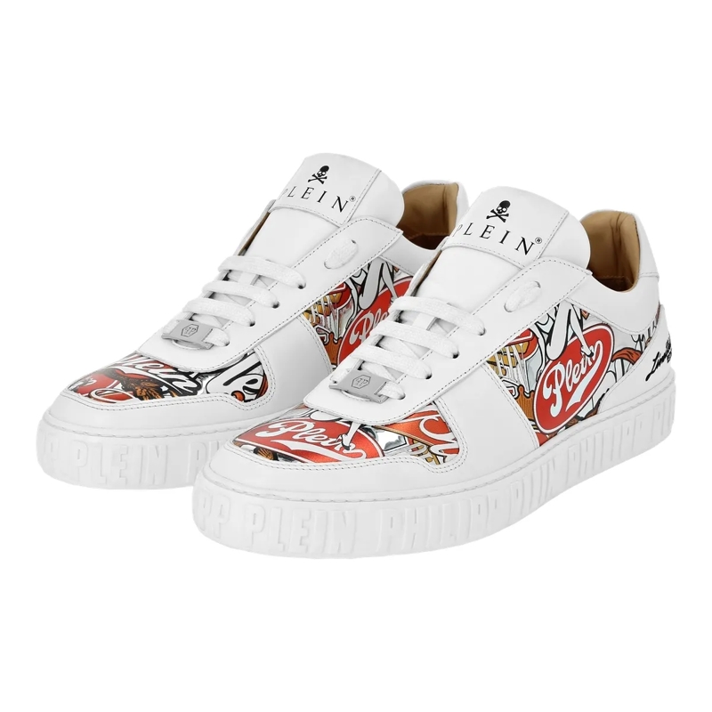 Philipp Plein Low-Top-Sneaker Lo-Top Turnschuhe Eagle weiss