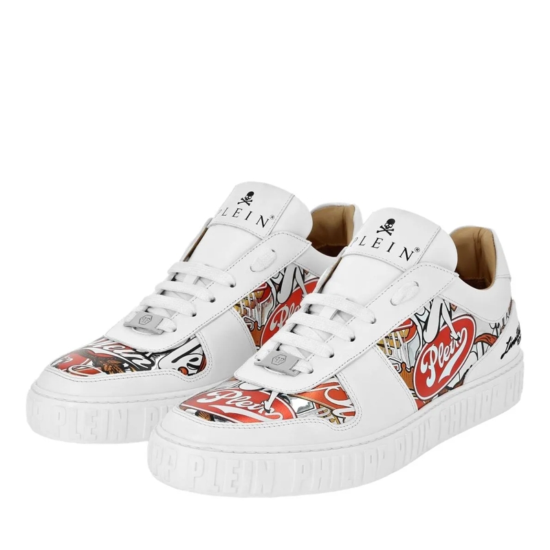 Philipp Plein Low-Top-Sneaker Lo-Top Turnschuhe Eagle weiss(Image 2)