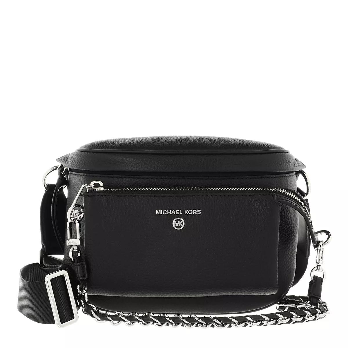 Michael Kors Md Sling Pack Msgr Black Crossbody Bag