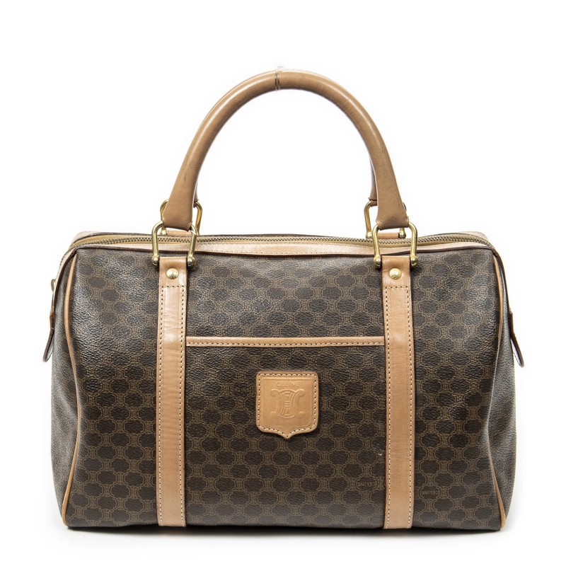 Celine Crossbody Bag Vintage Small Boston braun