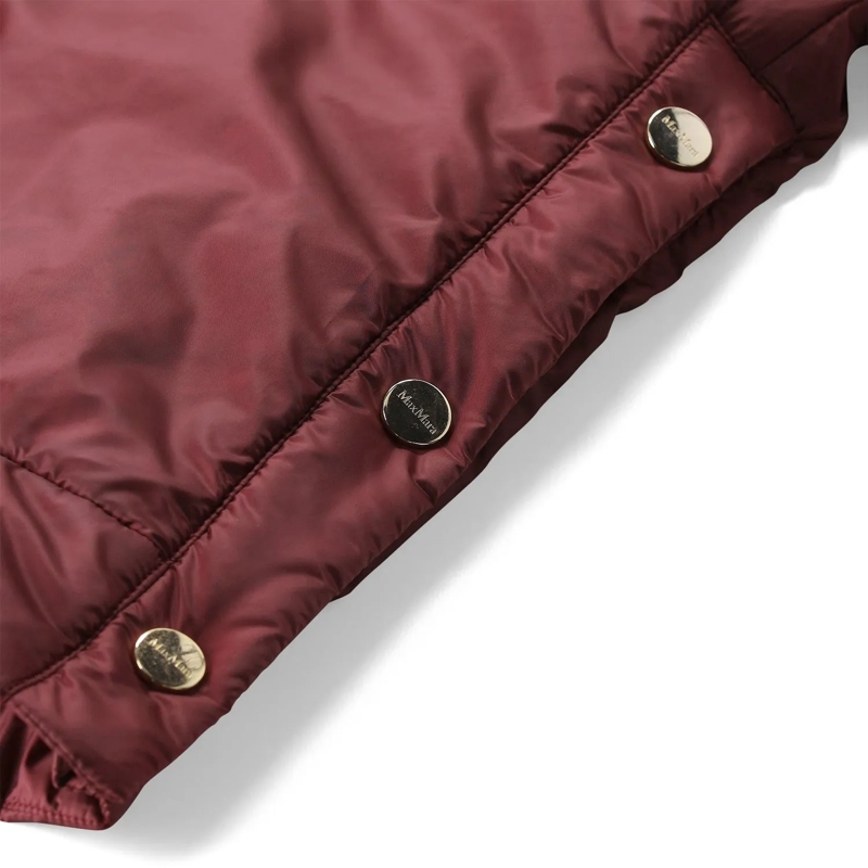 Max Mara Übergangsjacke Jacke MTC Fiore mit Kamelwolle rot(Image 4)
