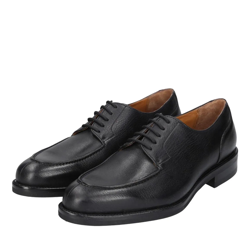 Heinrich Dinkelacker Schuhe Schnürer Genf Norweger N- Moderne Norweger-Silho schwarz(Image 3)