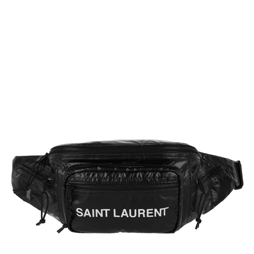 Saint Laurent Ripstop Belt Bag Nylon Black Midjeväskor