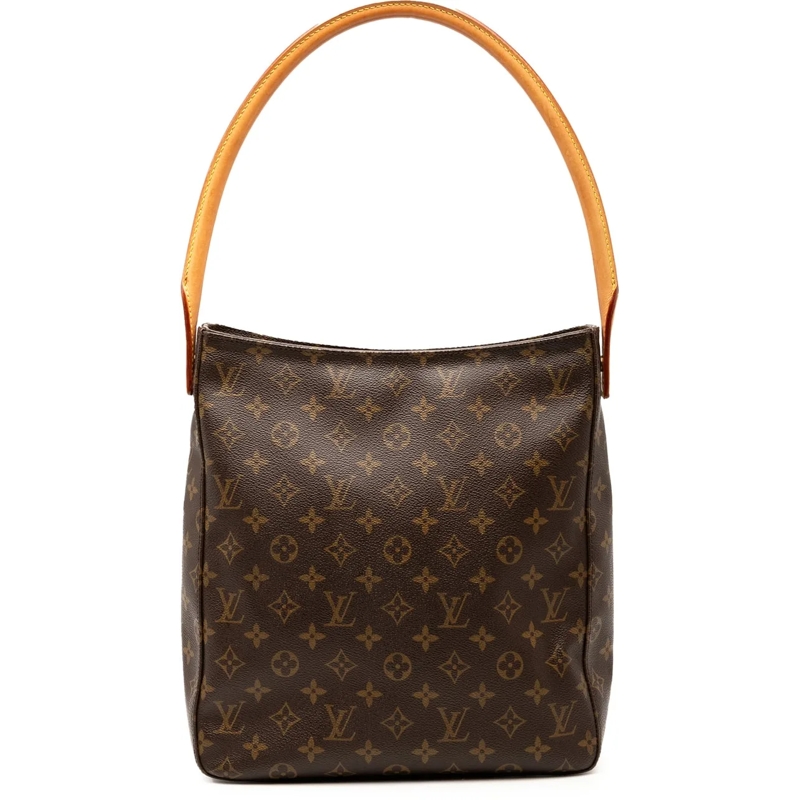Louis Vuitton Schultertasche Monogram Looping GM braun