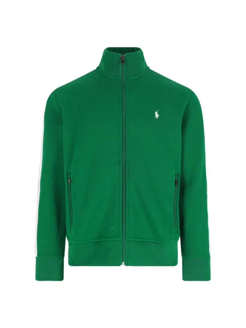 Thumbnail - Polo Ralph Lauren - Logo Zip Sweatshirt – Green - Größe M - grün