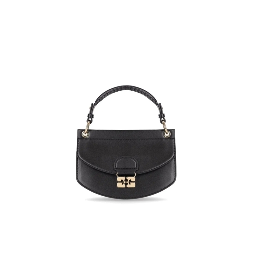 GANNI Crossbody Bag Apo-G Bag Mini Top Handle Black