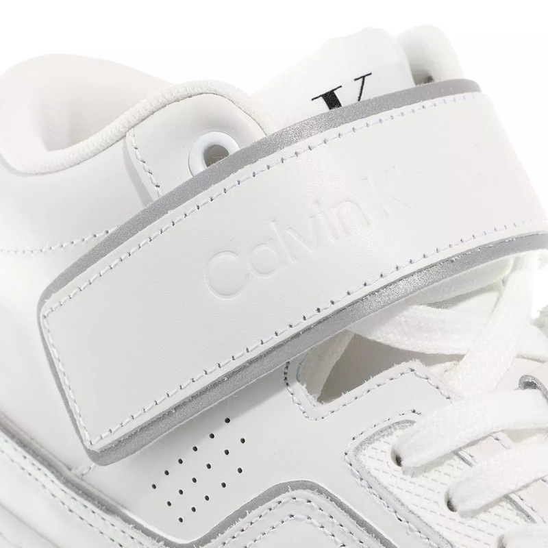 Calvin Klein High-Top-Sneaker Chunky Cupsole Laceup Mid M White/Silver (Image 3)