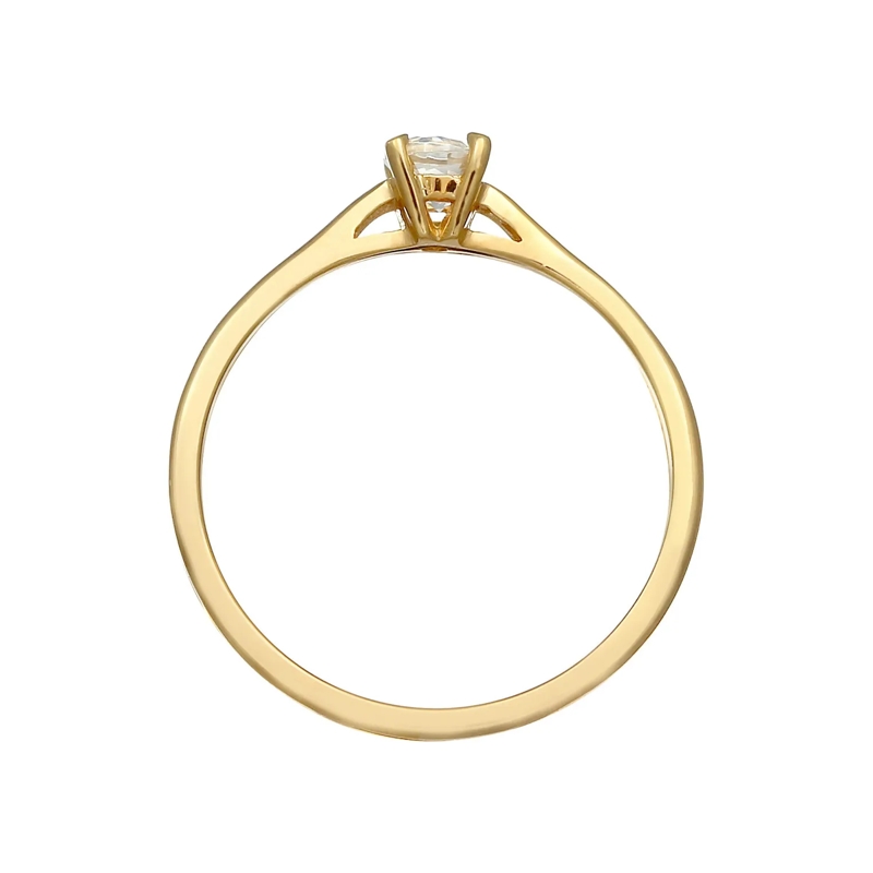 Elli Ring Ring Topas Solitär Verlobungsring 375 Gelbgold gold(Image 3)