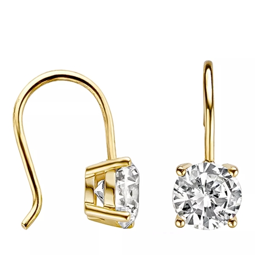 Blush Earrings 7055YZI - Gold (14k) with Zirconia Yellow Gold Pendant d'oreille