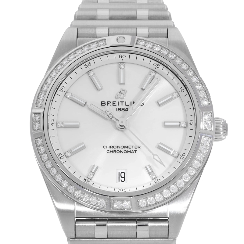 Breitling Automatikuhr Chronomat Weiß