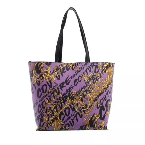 Versace Jeans Couture Shopper Bag Purple + Gold Sac à provisions