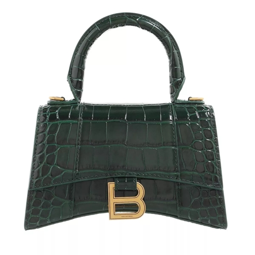 Balenciaga Satchel Hourglass Top Handle Bag Forest Green