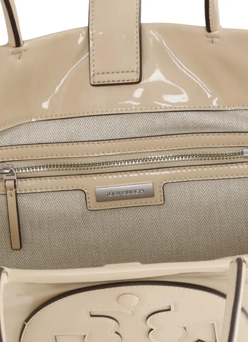 TORY BURCH Shoppers & Totes Ella Bio Patent Small Tote in beige