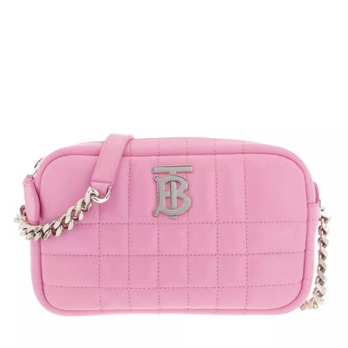 Burberry Lola Quilted Shoulder Bag Leather Primrose Pink Mini Tas