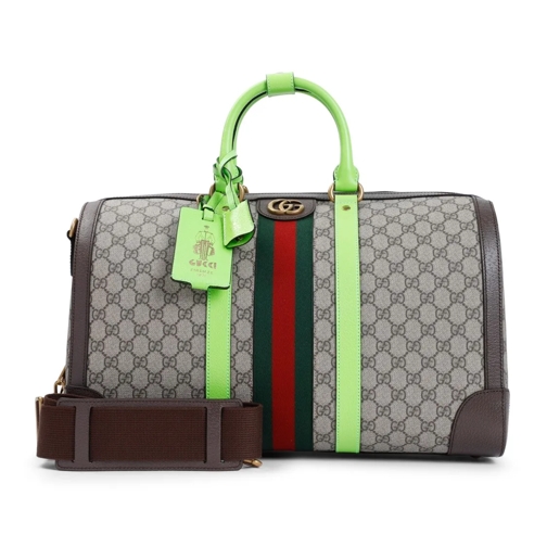 Gucci Weekender Savoy Duffle Bag Grey