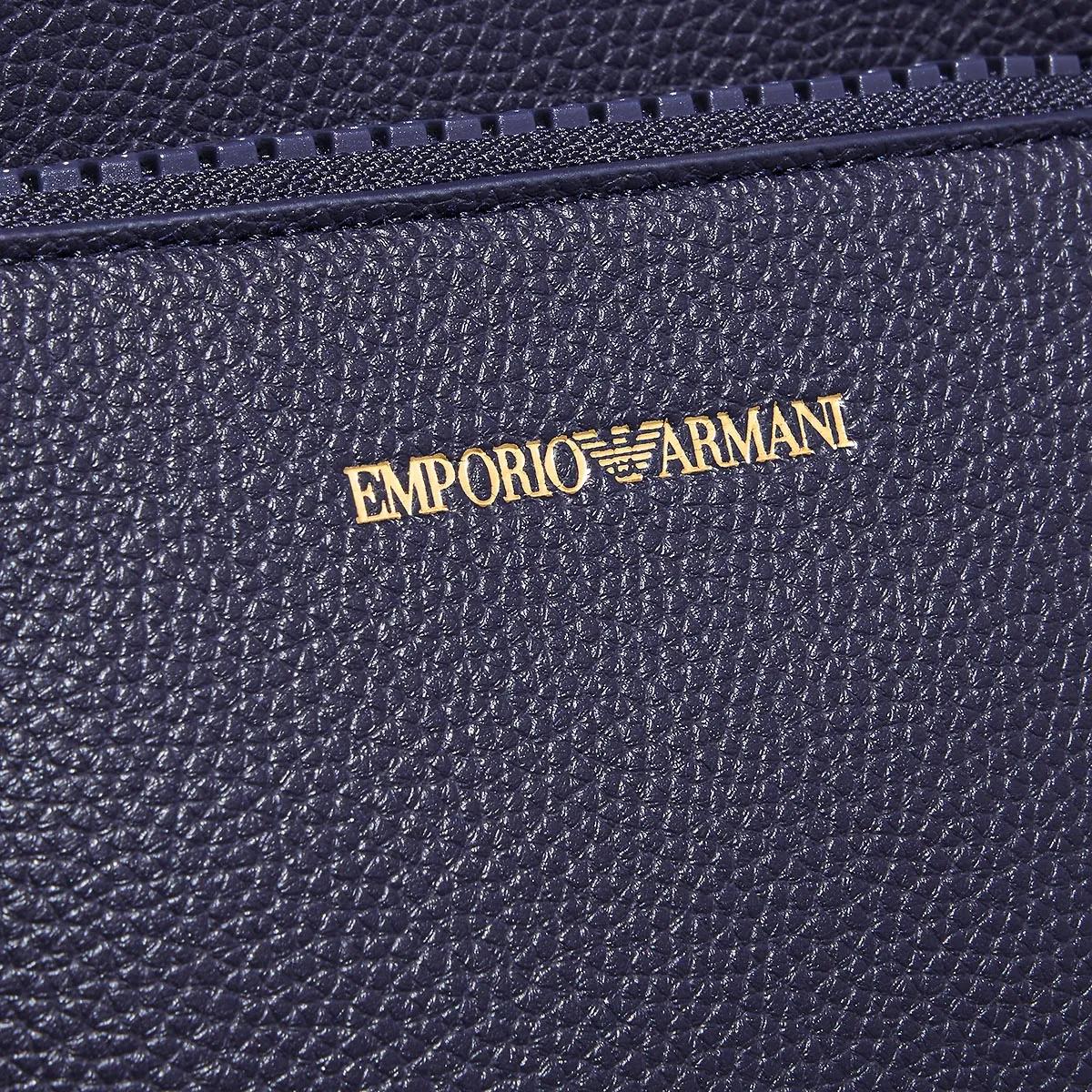 Emporio Armani Verstelbare Band Handtas met Magneetsluiting Blue Dames