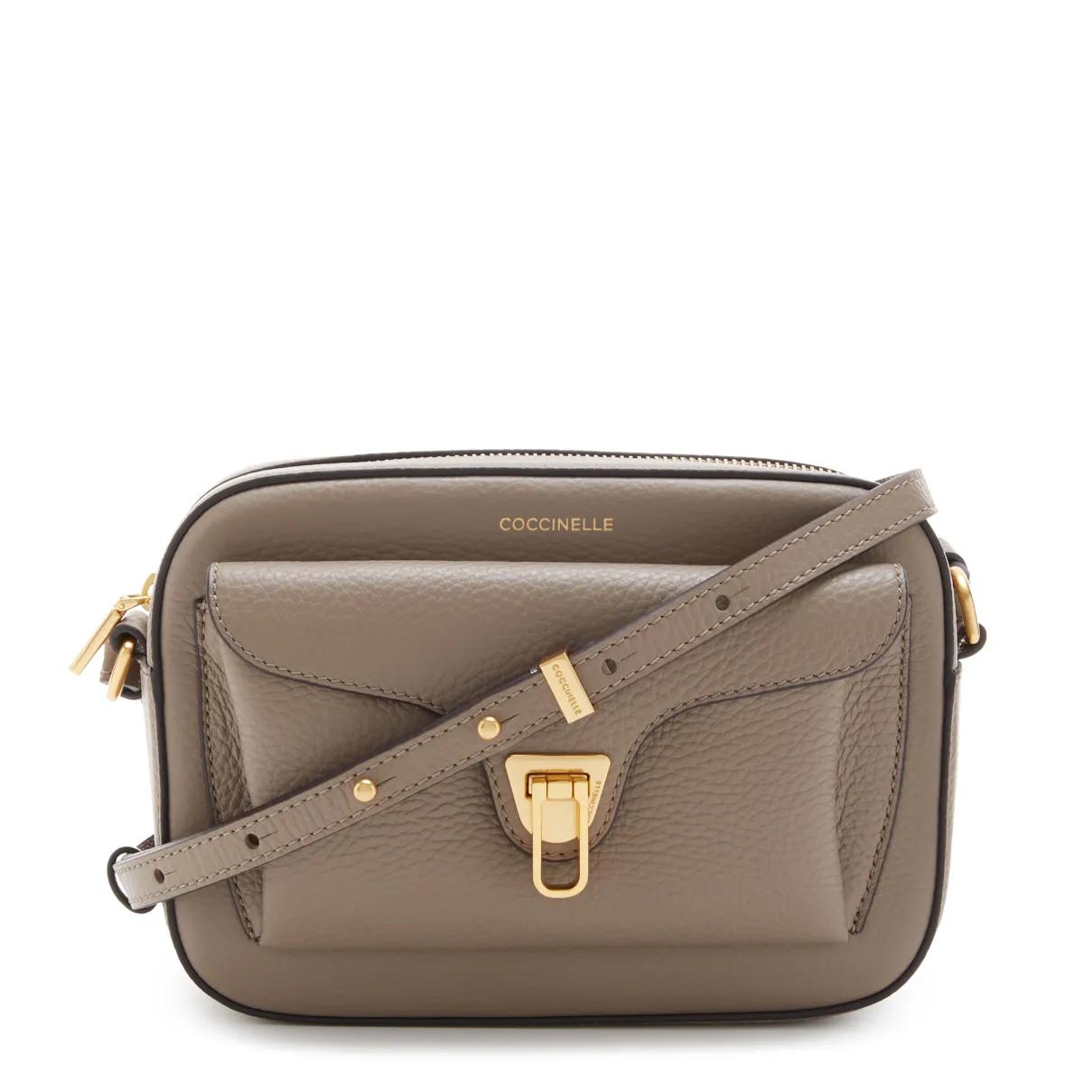 Coccinelle Crossbody Bags - Coccinelle Beat soft Taupe Leather Crossbody bag E - Gr. unisize - in Taupe - für Damen