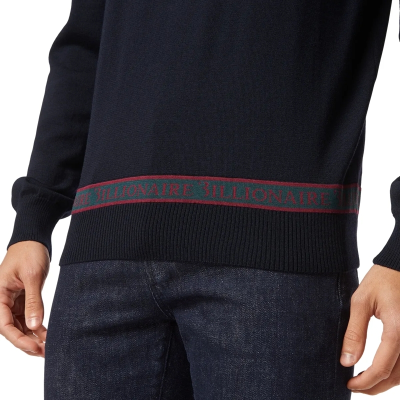 BILLIONAIRE  Rundhalspullover dunkel-blau(Image 4)