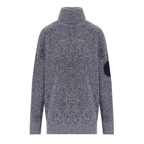 Elisabetta Franchi Pull à col roulé ELISABETTA FRANCHI MARINEBLAUER PULLOVER MIT HOHEM blau