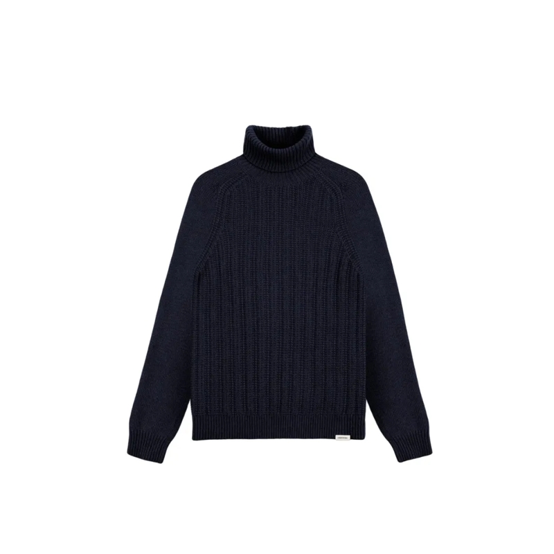Colmar Originals Pullover Ribbed Knit Turtleneck Sweater Black
