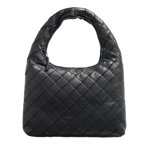 LES VISIONNAIRES Jade Weave Black Borsa hobo