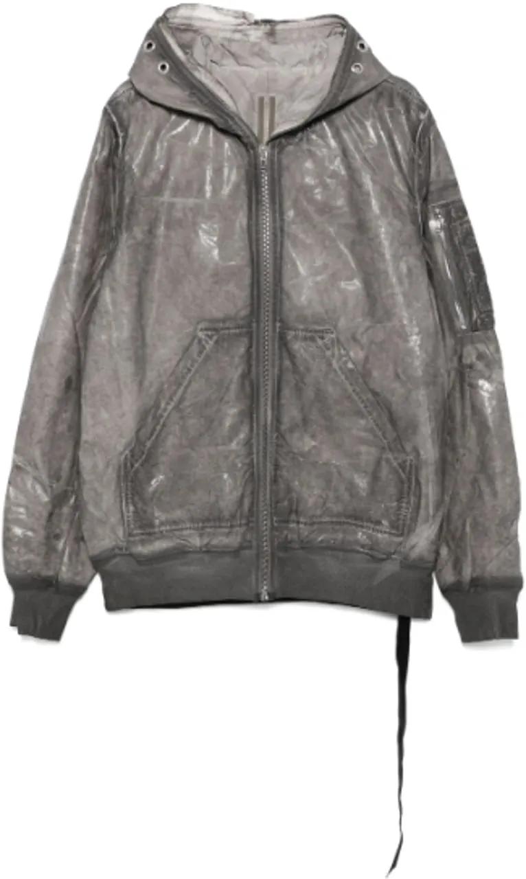 Thumbnail - Rick Owens - Bomber Imbottito Gimp Flight Bomber Darkdust - Größe S - grau