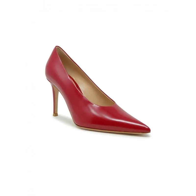 Gianvito Rossi Pumps Tokroug Red Leather Pumps Red