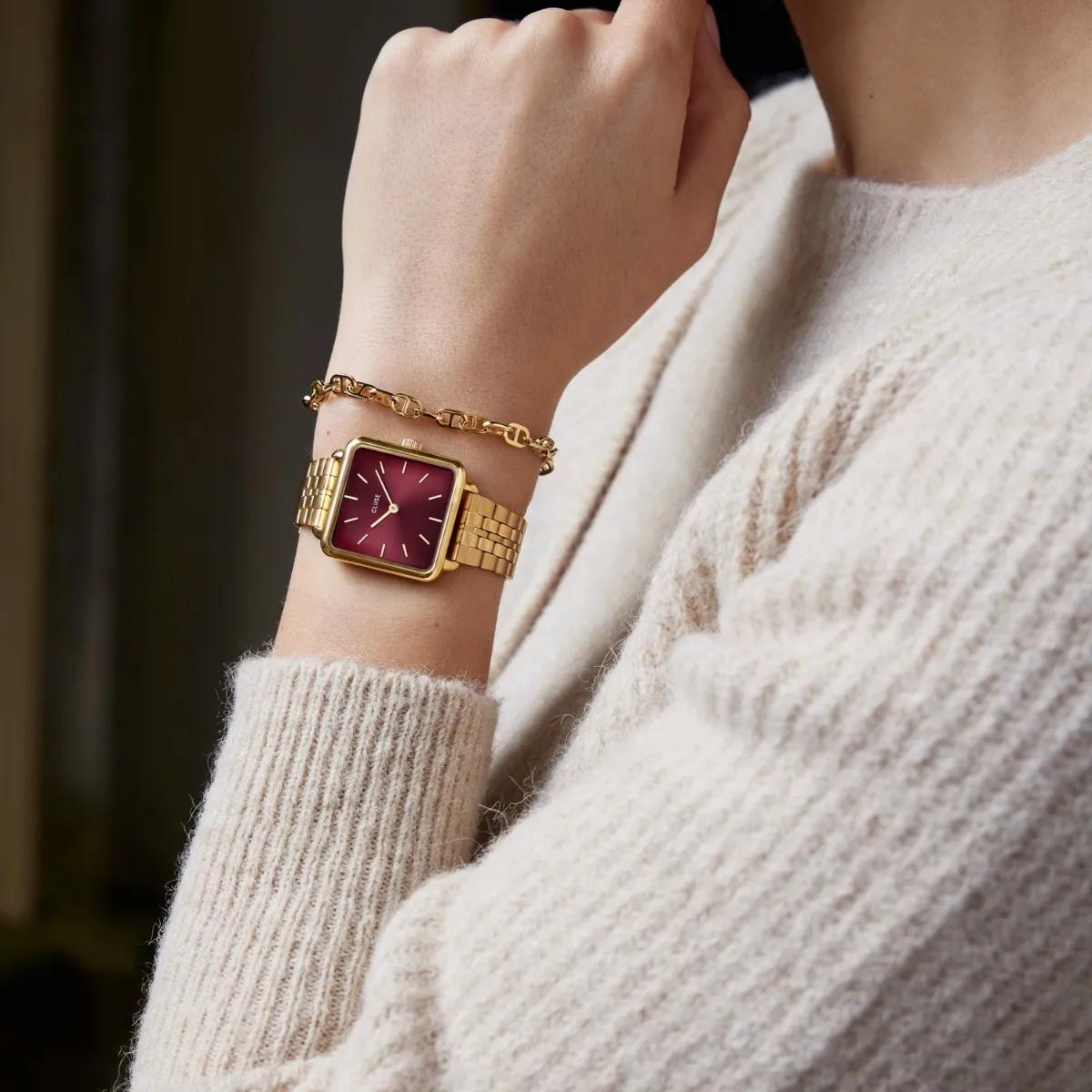 Thumbnail - CLUSE Uhr - La Tétragone Uhr - Gr. unisize - in Gold - für Damen