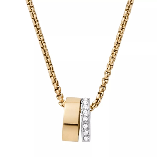 Skagen Elin Stainless Steel Pendant Necklace Gold Kort halsband
