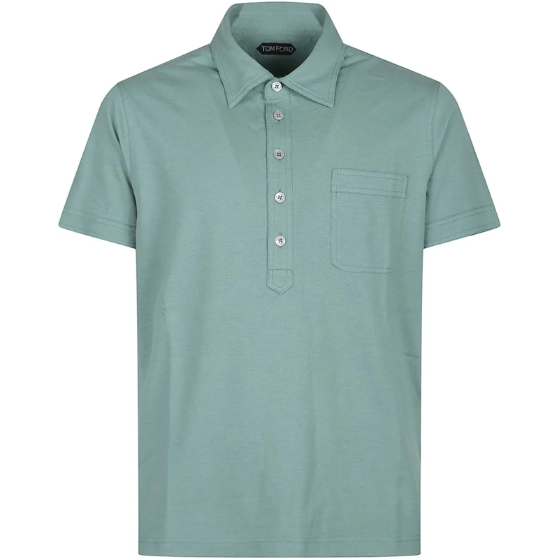 Tom Ford Polo Short Sleeve Polo Shirt Green grün