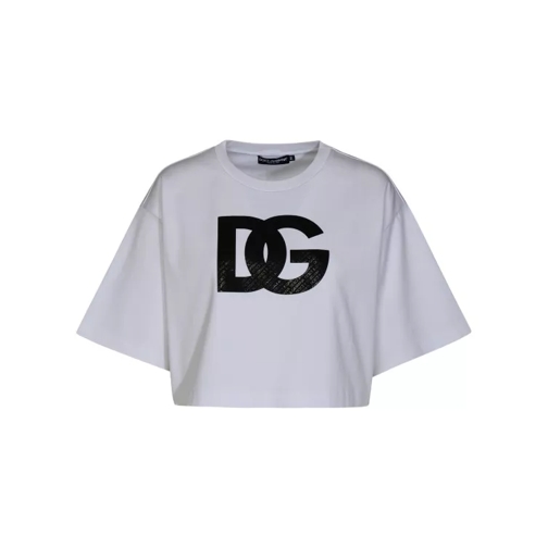 Dolce&Gabbana White Cotton T-Shirt White 
