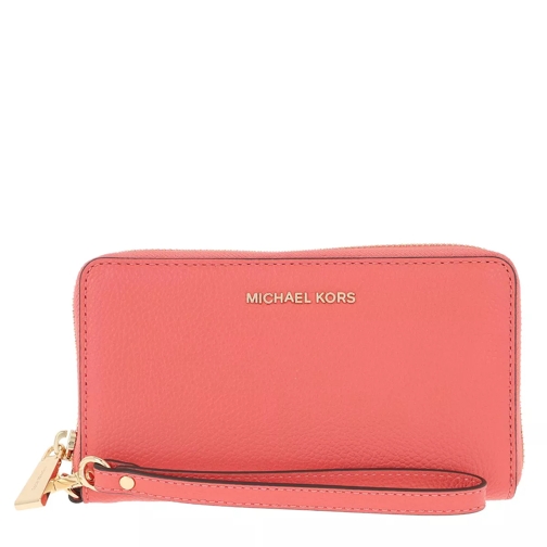 MICHAEL Michael Kors Jet Set LG Flat Phone Case Pink Grapefruit Phone Bag