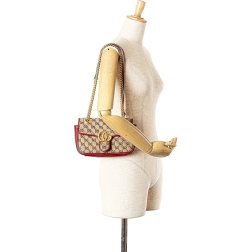 Gucci Sac à bandoulière 2000-2015 Mini GG Canvas Marmont Matelasse Flap Cr braun (Image 15)