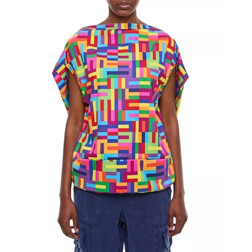 Comme des Garcons Geometric Pattern Top Multicolor 