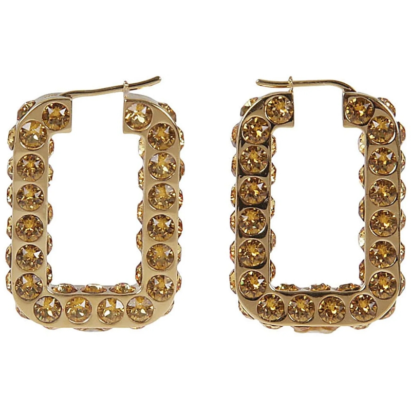 Amina Muaddi Creolen Bijoux Golden gold