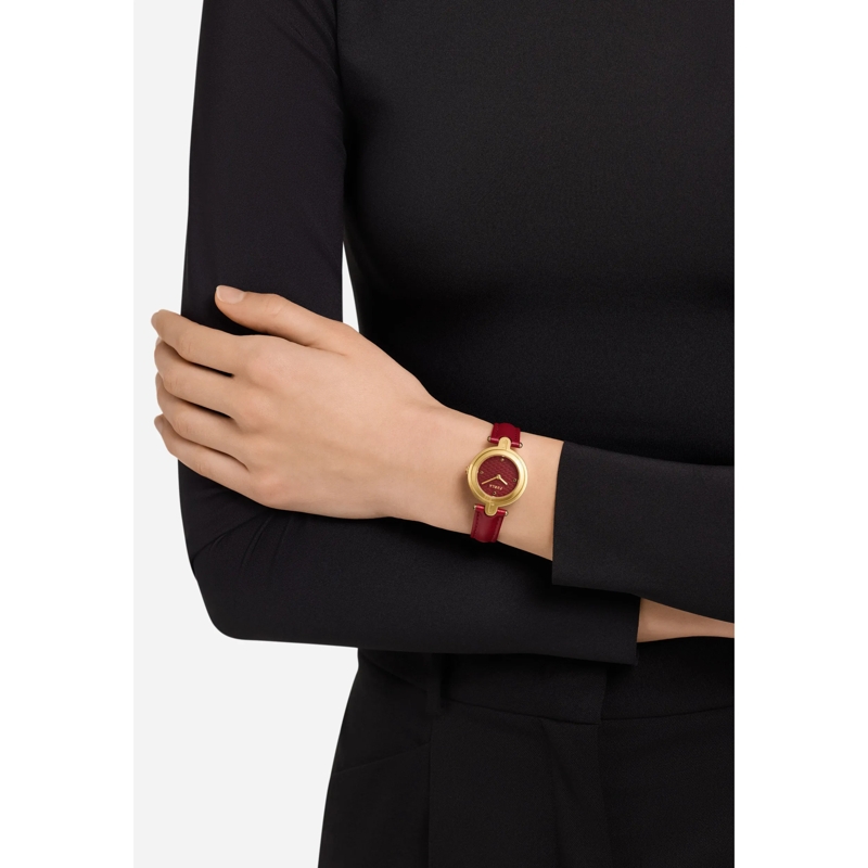 Furla Quarzuhr Quarz-Analoguhr Furla Arch-Bar rot(Image 5)