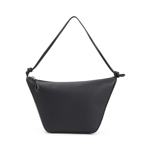 Loewe Black Calf Leather Hammock Hobo Mini Handbag Black Cross body-väskor