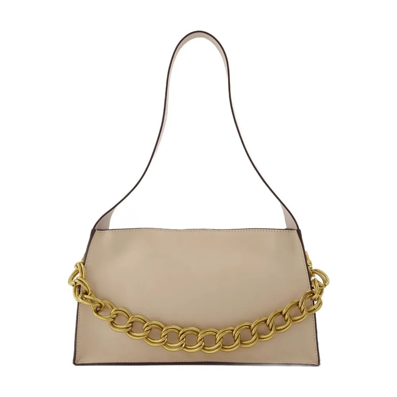 Manu Atelier Sac à bandoulière Kesme Bag In Ivory Leather Neutrals