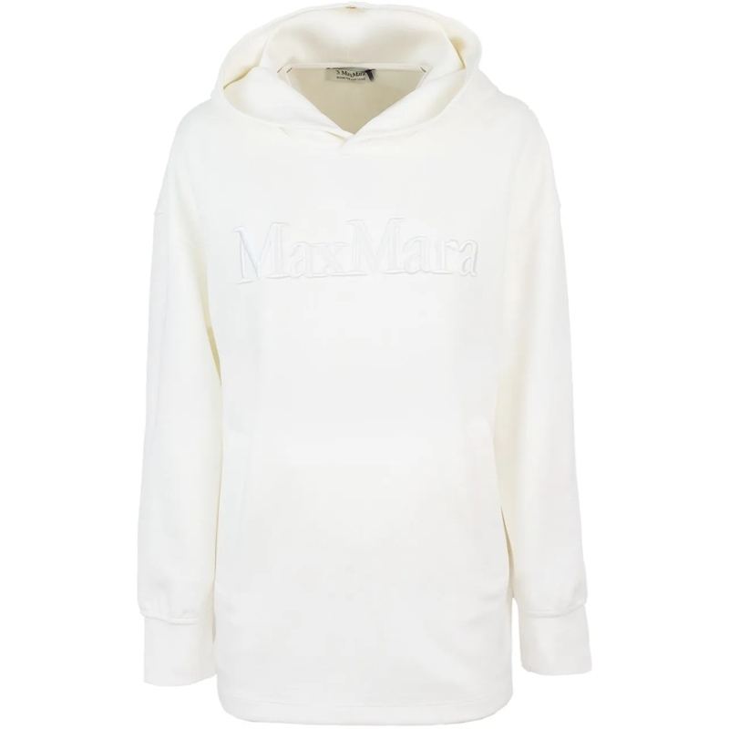 Max Mara  Visiera - Sweatshirt Over In Cotton Jersey White