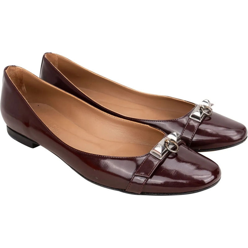 Hermès Ballerinas Hermes Classic Patent Leather Ballerinas (36,5) mehrfarbig