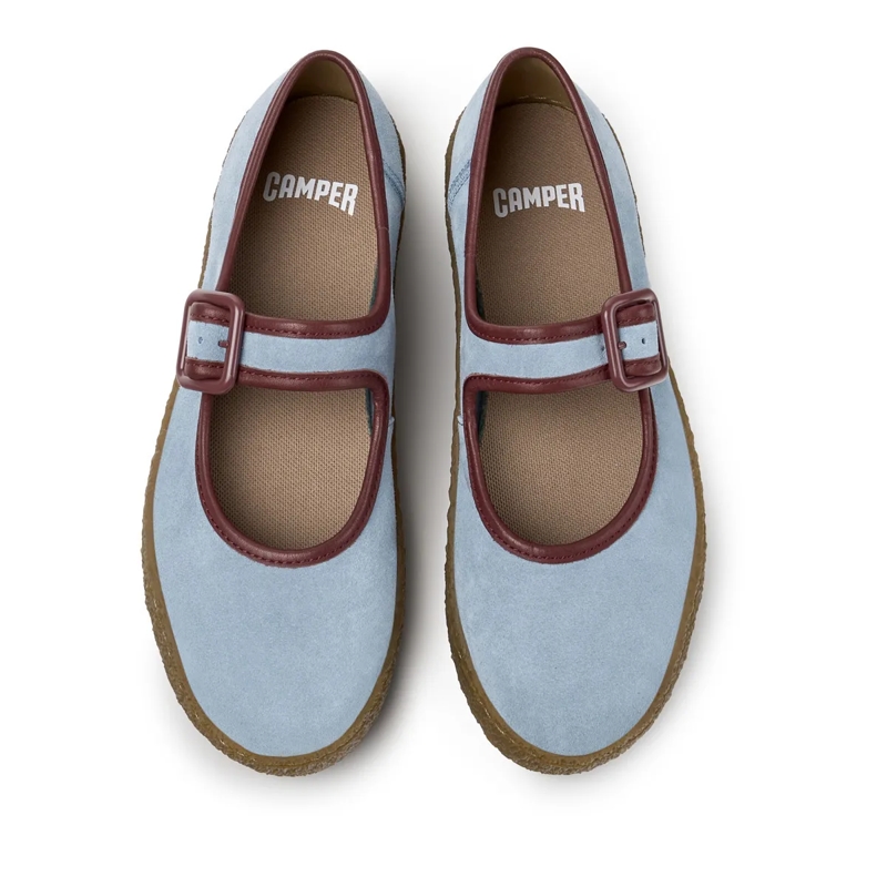 Camper Ballerinas Der Peu Terreno ist ein lässiger Schuh mit Rundumn softblau(Image 5)