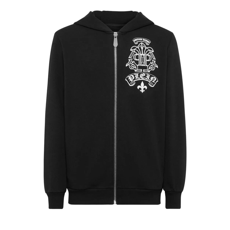 Philipp Plein Daunenjacke Sweatjacke schwarz