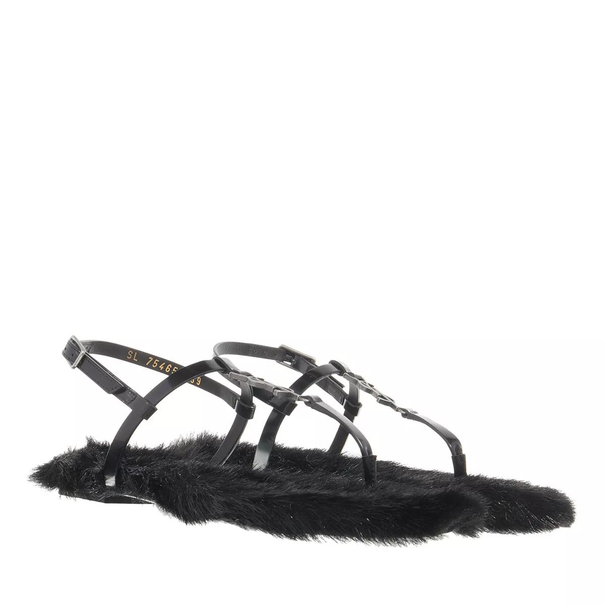 Fur sales thong sandals