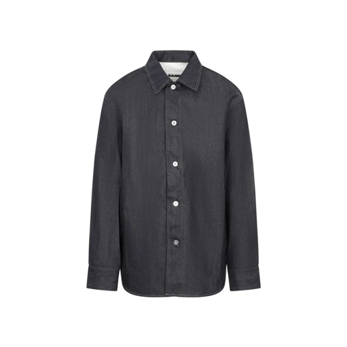 Jil Sander Hemden Cotton Denim Shirt Blue