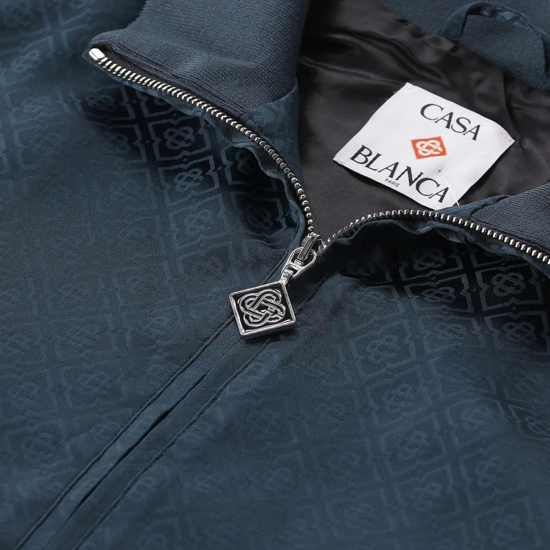 Casablanca Blouson Sweatjacke aus Viskose blau(Image 3)