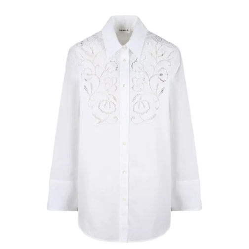 P.A.R.O.S.H. Canyox Lace Embroidery Shirt White 
