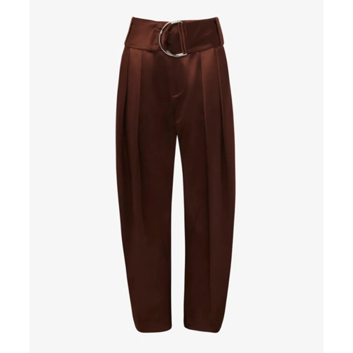 J.W.Anderson Anzugshosen JW ANDERSON Braune Satinhose mit gefittetem Bein mehrfarbig