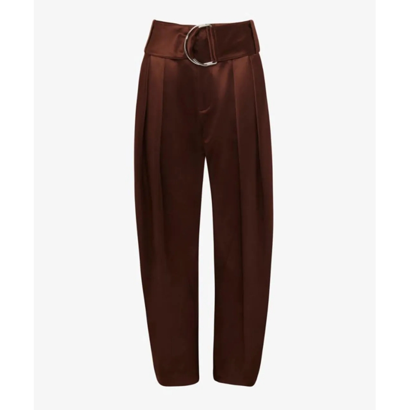J.W.Anderson Pantalon de costume JW ANDERSON Braune Satinhose mit gefittetem Bein mehrfarbig