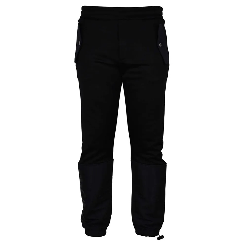 Alexander McQueen Jogginghose Black Viscose Jogging Pants With Polyamide Inserts Black